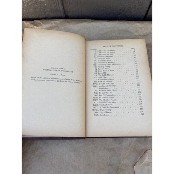 Gene Autry And The Thief River Outlaws Hardcover Book 1944 Western Fiction - Picture 11 of 16